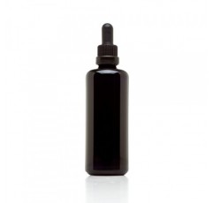 Infinity Jars 100 Ml(3.4 fl oz) 검정색 자외선 유리병, 유리 점안액 포함