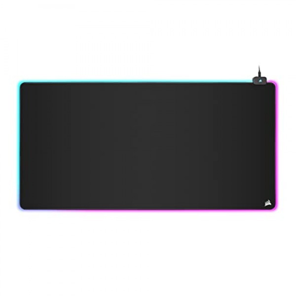 Corsair MM700 RGB 확장 3XL 게이밍 마우스 패드(천 표면 포함) - 블랙 & ST100 프리미엄 헤드폰 스탠드(2 x USB 3.1, 알루미늄, 7.1 Dolby 오디오 출력) 블랙