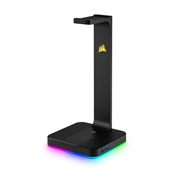 Corsair MM700 RGB 확장 3XL 게이밍 마우스 패드(천 표면 포함) - 블랙 & ST100 프리미엄 헤드폰 스탠드(2 x USB 3.1, 알루미늄, 7.1 Dolby 오디오 출력) 블랙