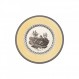 Villeroy & Boch Audun Chasse 샐러드 접시, 8.5인치, 흰색/회색/노란색