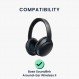 Bose Soundlink Around-Ear Wireless II 패드와 호환되는 kwmobile 2X 이어 패드 - 오버이어 헤드폰용 인조 가죽 헤드폰 패드 베이지