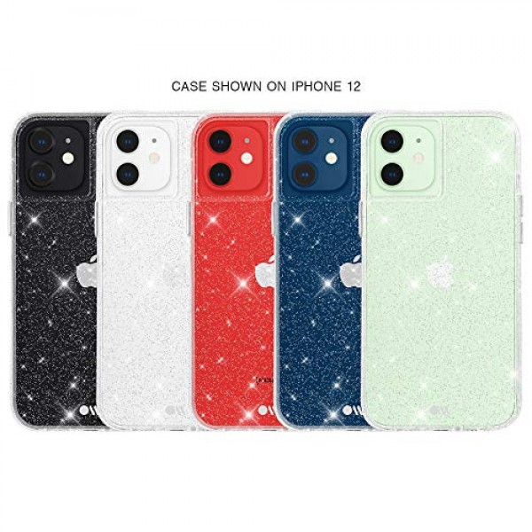 Case-Mate - 투명한 크리스탈 - iPhone 12 및 iPhone 12 Pro(5G)용 케이스 - 10피트 낙하 방지 - 6.1인치 - 크리스탈 클리어