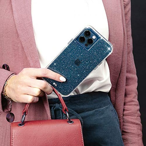 Case-Mate - 투명한 크리스탈 - iPhone 12 및 iPhone 12 Pro(5G)용 케이스 - 10피트 낙하 방지 - 6.1인치 - 크리스탈 클리어
