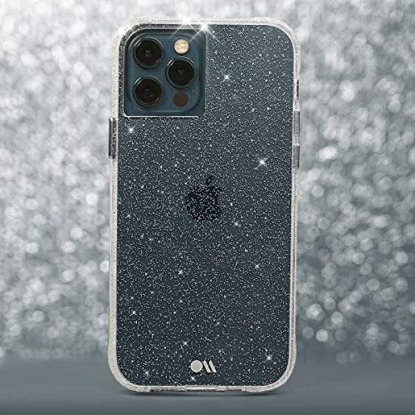 Case-Mate - 투명한 크리스탈 - iPhone 12 및 iPhone 12 Pro(5G)용 케이스 - 10피트 낙하 방지 - 6.1인치 - 크리스탈 클리어