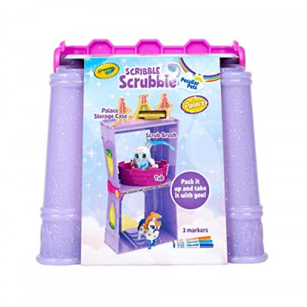 Crayola Scribble Scrubbie Peculiar Pets, Palace Playset, 멀티