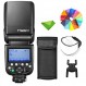Canon Speedlight 카메라 플래시 용 GODOX TT685II-C 플래시 E-TTL Speedlite 고속 동기화, Canon Flash 5D Mark IV 6D Mark II 7D 90D 250D R5 850D (업그레이드 된 TT685C)와 호환되는 2.4G 무선 X 시스