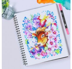 Gelanty 듀얼 브러시 펜 세트, 펠트 펜 72색 브러시 펜 Fineliner 마커 총알 저널, 색칠하기 책, 핸드 레터링, 어린이 및 성인을 위한 만화 서예 펜용 수채화 색상