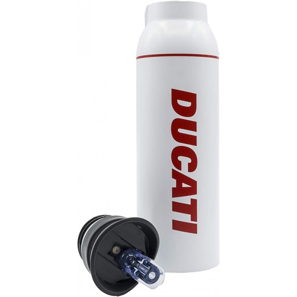 DUCATI 남녀 공용 성인 도시 보온병 500ml 자전거 및 스쿠터용, 화이트, 프리사이즈