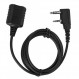 2핀 K-헤드 마이크 연장 케이블 워키토키 마이크 헤드셋 연장 코어 핸드 마이크 케이블 Kenwood Baofeng, 워키토키 라디오, 2핀 K형 스피커 마이크