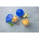 Pyrex 3426470279284 Cook & go - 뚜껑이 있는 원형 유리 용기 0.2 l/Ø 11 cm - 오븐에서 요리, 보관 및 테이크 아웃, 투명