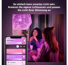 Philips Hue White & Color Ambiance E14 램프 더블 팩 2x320lm, 밝기 조절 가능, 최대 1,600만 가지 색상, 앱을 통해 제어 가능, Amazon Alexa(Echo, Echo Dot)와 호환 가능