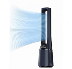 Midea MFP-120i(BL) 2-in-1 타워형 팬 저소음 38dB 공기 청정기 H13 True HEPA(47.6㎡) LED 디스플레이 원격 제어 진동 12시간 타이머 무선 연결 앱과 호환 가능 Alexa Google
