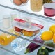 Pyrex 211PH00 Cook & Heat 뚜껑이 있는 사각형 유리 식품 저장 용기, 투명