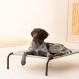 Navaris Raised Dog Bed with Cooling Effect 91x65x20cm - 중형견 및 대형견용 야외 애견용 라운저 - 정원용 애완견용 라운저
