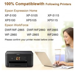 Epson Expression Home XP-5100 XP-5105 XP-5150 XP-5155 Epson Workforce WF-2860DWF WF-2865DWF WF-2880DWF WF-2885DWF(5팩)용 Jagute 502XL 잉크 카트리지 호환 Epson 502 XL