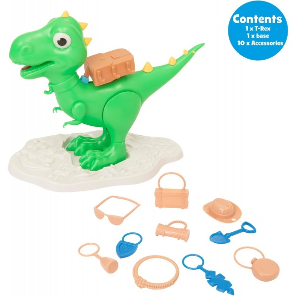 Wowow 장난감 및 게임 T-Rex Tantrum 보드 게임 | 온 가족을 위한 재미있는 보드 게임 장난감 | 생일 파티, 가족 파티, 휴일 게임에 적합 | 모든 어린이를 위한 완벽하고 재미