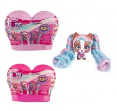 IMC TOYS VIP 애완동물 미니 팬 시리즈 1 2팩 - 6가지 놀라움을 드러내는 DIP, 핑크, 8인치