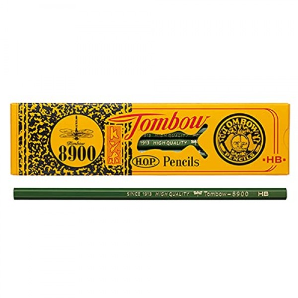 TOMBOW 8900 드로잉 펜슬, HB, 흑연 12팩