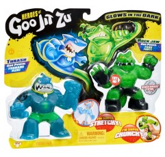 CHTK4 41016 Heroes Viper & Rock Jaw Heroes of GOO JIT ZU Versus 팩 - Thrash & Rock Jaw, 색상 없음