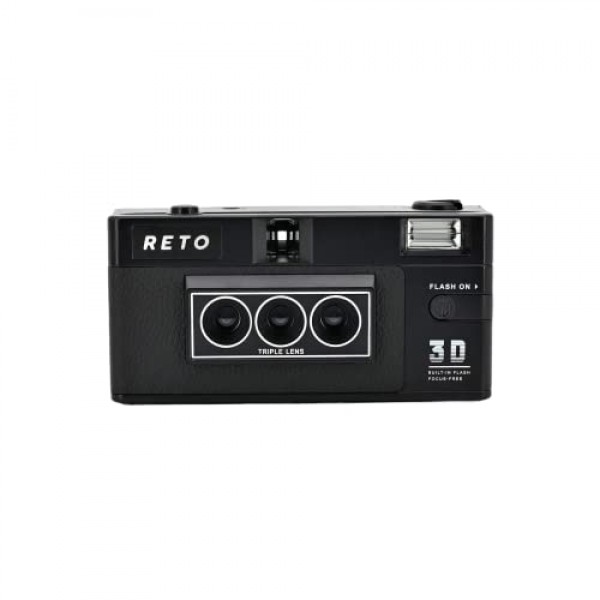 Reto3D 35mm 3D 필름 카메라 - 레트로 렌티큘러 3D 효과 부메랑 흔들기 카메라