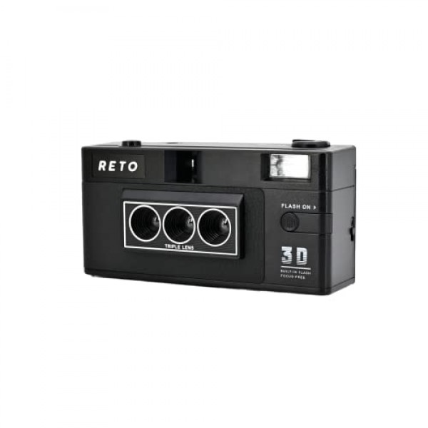 Reto3D 35mm 3D 필름 카메라 - 레트로 렌티큘러 3D 효과 부메랑 흔들기 카메라