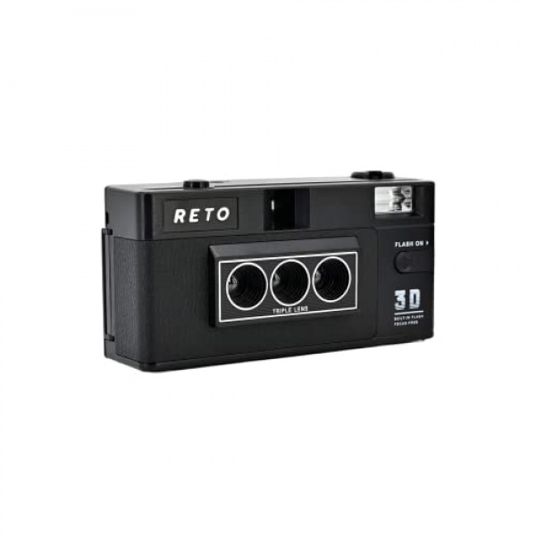 Reto3D 35mm 3D 필름 카메라 - 레트로 렌티큘러 3D 효과 부메랑 흔들기 카메라