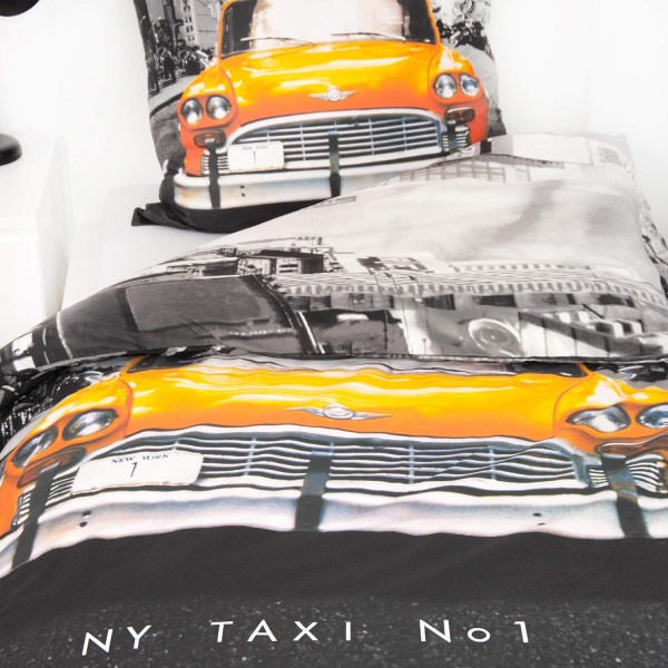 Herding Young Collection 베드 린넨 세트, 뒤집을 수 있는 모티프, 베갯잇 80 x 80cm, 이불 커버 135 x 200cm, 면/렌포세, 멀티컬러