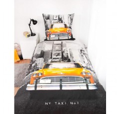 Herding Young Collection 베드 린넨 세트, 뒤집을 수 있는 모티프, 베갯잇 80 x 80cm, 이불 커버 135 x 200cm, 면/렌포세, 멀티컬러