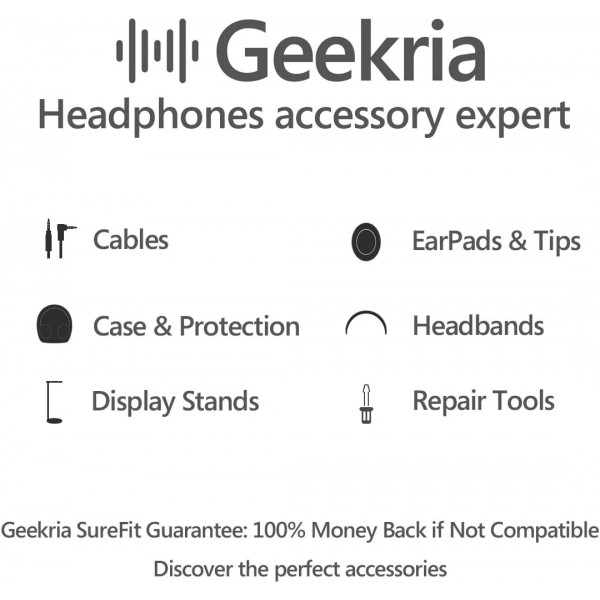 Bose QC35 II, QuietComfort 35, QC25, QC15, SoundLink, SoundTrue II, Bose AE, AE2, AE2I, AE2W용 Geekria 케이스 헤드폰, 헤드셋 케이스용 보호 케이스 블랙 패브릭
