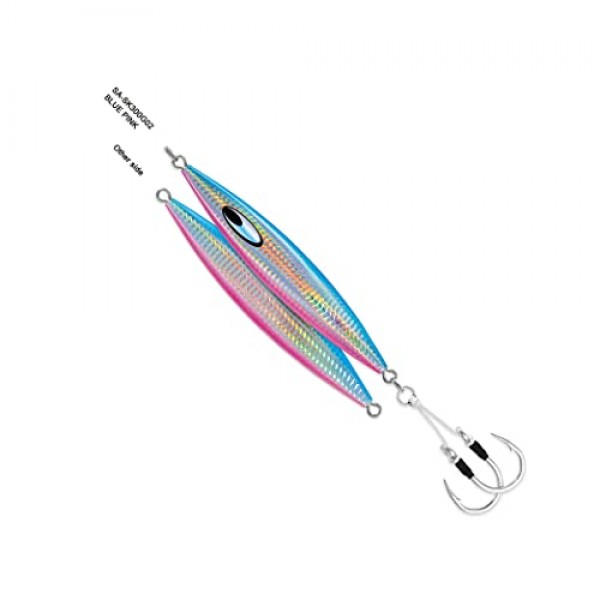 다이와 지그 솔트워터 SA-SK170G01 솔티가 SLK 메탈지그, 6온스, 7/0 어시스트 후크, 핑크