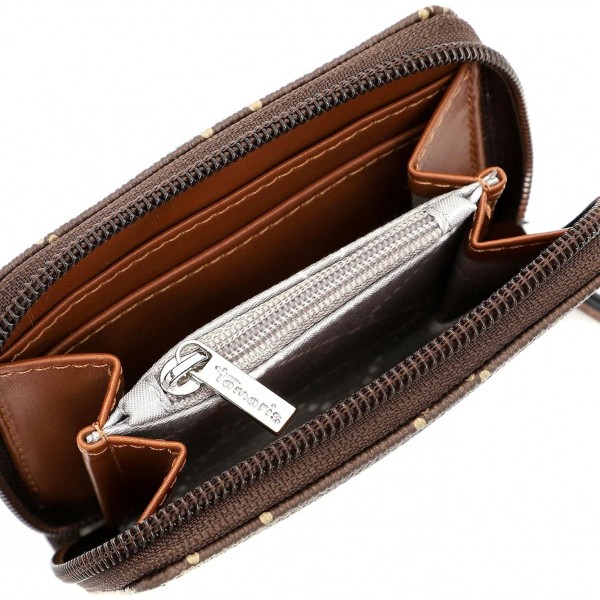 Tamaris Purse Anastasia 30113 여성용 지갑 Karo 브라운/꼬냑 207 One Size