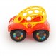 Bright Starts Oball Rattle & Roll 스포츠 경주용 자동차 장난감 푸시 앤 고 차량, Easy Grasp, 연령 3개월 이상, 무작위 색상 파란색 또는 빨간색, (1개)
