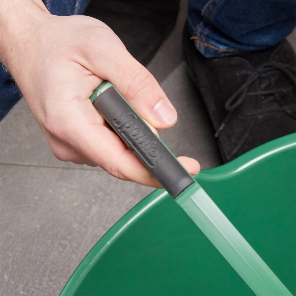 Spontex Eco Green Bucket 100% 재활용 소재, 버킷 하단에 오목한 그립 포함, 10L 용량, 19800212, Green