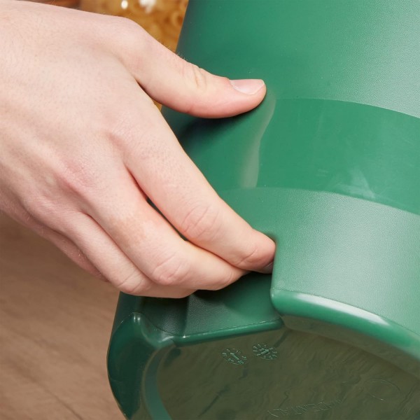 Spontex Eco Green Bucket 100% 재활용 소재, 버킷 하단에 오목한 그립 포함, 10L 용량, 19800212, Green