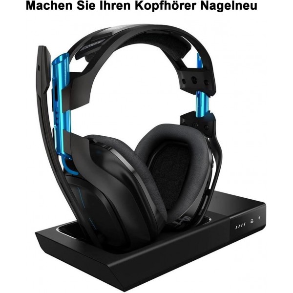 A50 이어 패드, Astro A50 Gen 3 Gen 4 게임용 헤드셋과 호환되는 교체용 이어 패드 쿠션, 소프트 메모리 폼 및 가죽이 포함된 A50 이어 패드(Astro A50 Gen 1 Gen 2에는 적합하지 않