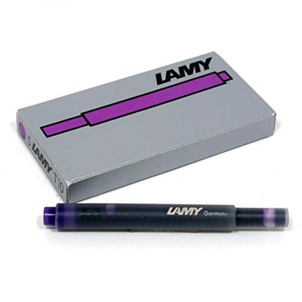Lamy USA 라미 만년필 박스형 잉크 카트리지 (팩당 5개) 보라색
