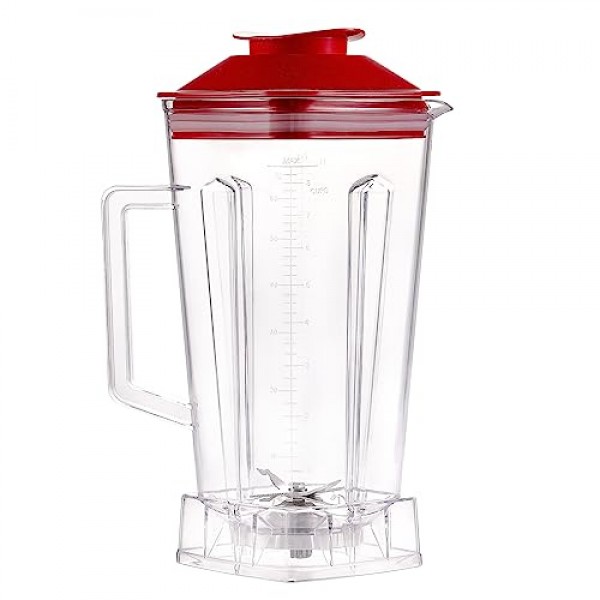 Vitamix 5000 5200 6300 760 용 64 OZ 컨테이너 블렌더 투수 블렌더 용기 컵 교체 부품 빨간색 뚜껑이있는 액세서리