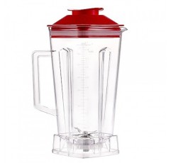 Vitamix 5000 5200 6300 760 용 64 OZ 컨테이너 블렌더 투수 블렌더 용기 컵 교체 부품 빨간색 뚜껑이있는 액세서리