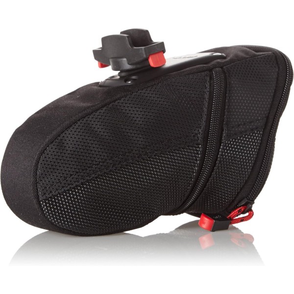 KlickFix 안장 부착 장치가 있는 Norco Ohio 확장형 안장 가방 Black 10 x 10 x 20 cm, 1.2 리터