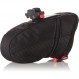 KlickFix 안장 부착 장치가 있는 Norco Ohio 확장형 안장 가방 Black 10 x 10 x 20 cm, 1.2 리터