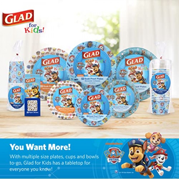 어린이를 위한 기쁜 Paw Patrol 종이컵 어린이를 위한 Paw Patrol 디자인의 일회용 종이컵 일상적인 사용 및 모든 경우에 적합한 고강도 일회용 종이컵 9온스, 파란색, 20개