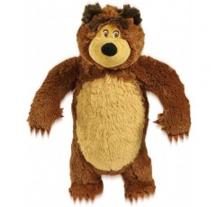Simba 109301083 MASHA & The Shake and Sound Interactive 43CM 부드러운 장난감 곰, 황갈색/갈색