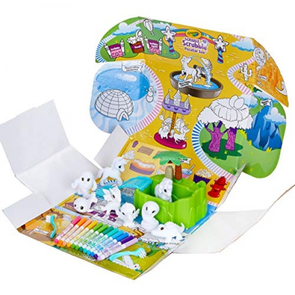 Crayola Scribble Scrubbie Peculiar Zoo, 아마존 독점, 어린이 장난감, 어린이를 위한 선물, 3, 4, 5, 6세