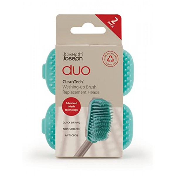 Joseph Joseph Duo CleanTech™ 세척용 브러시 교체 헤드(2팩)