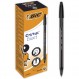 BIC 992603 Cristal Exact 볼펜, 얇은 팁(0.7mm) - 검정, 20개 상자 및 볼펜 주황색 고급/ 검정 펜 20개 - 선 폭 0.35mm - 고급 - 문서 증명