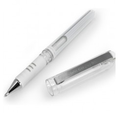 펜텔 K230 하이브리드 젤 펜 메탈릭 화이트 1.0mm 12개 팩