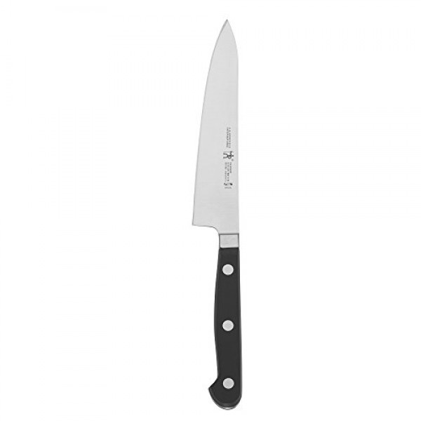 HENCKELS Classic Razor-Sharp 5.5인치 컴팩트 셰프 나이프, 100년 이상의 숙달된 독일 엔지니어링, 스테인리스 스틸