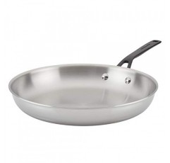 KitchenAid 5겹 클래드 광택 스테인레스 스틸 프라이팬/프라이팬, 12.25인치