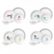 Corelle Vitrelle 16피스 ​​식기 세트, 삼중 유리 및 칩 방지, 경량 원형 접시 그릇 디즈니 미키 마우스 - 진정한 오리지널 화이트