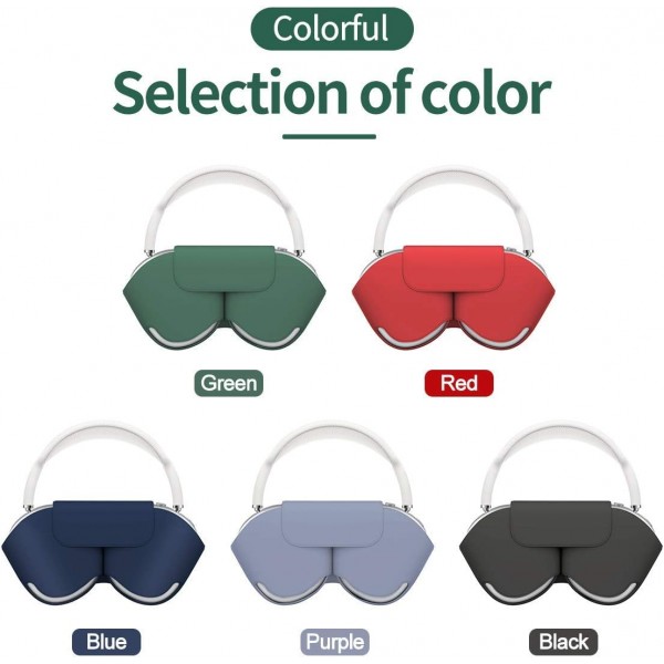 Apple AirPods Max용 CENMASO Smart Case, 절전 모드 기능이 있는 AirPods Max 가죽 보호 케이스, 초경량, 긁힘 방지, 먼지 방지, 퍼플
